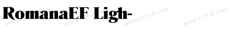 RomanaEF Ligh字体转换